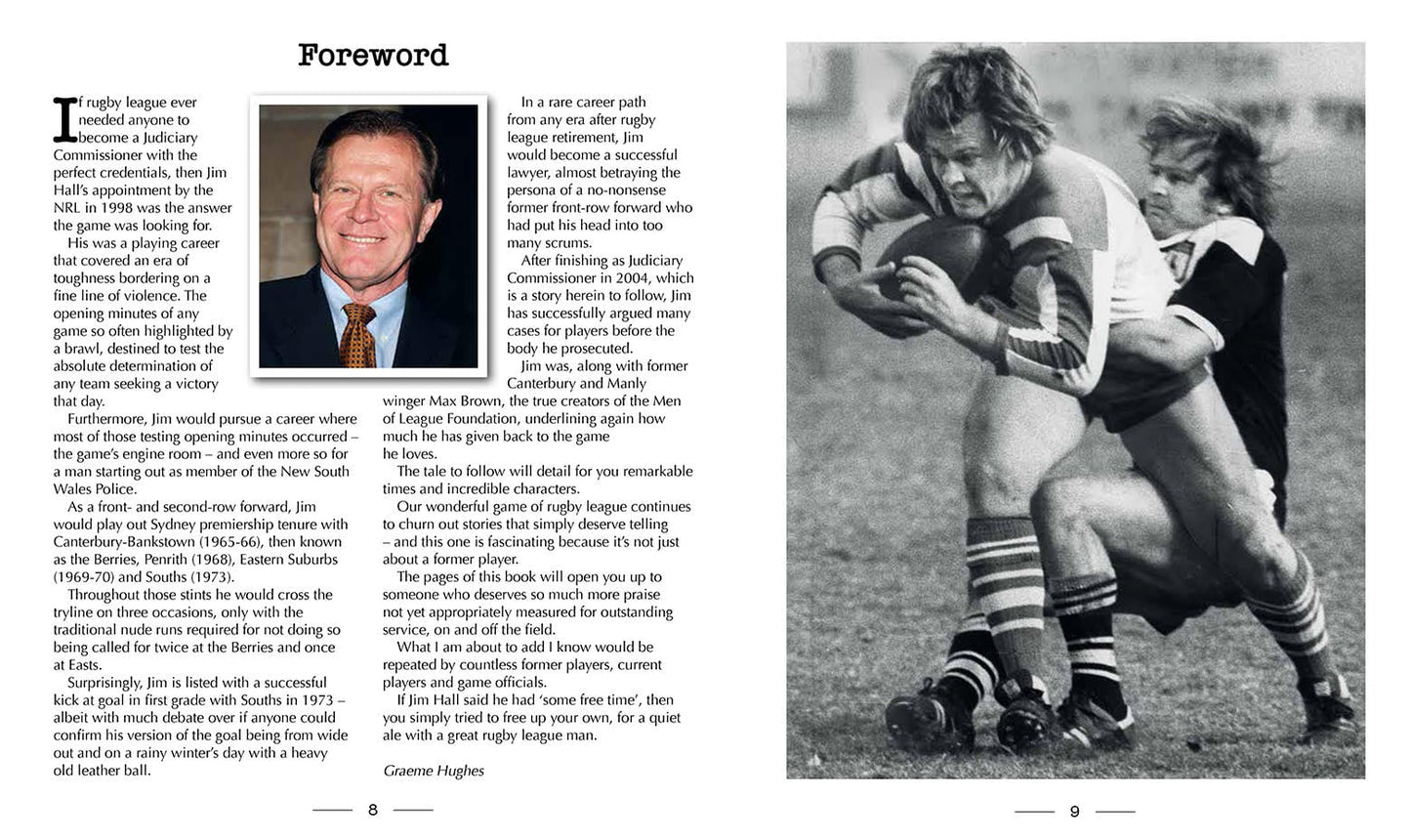 PRE ORDER - From Fullback to the Forwards – The Jim Hall Story