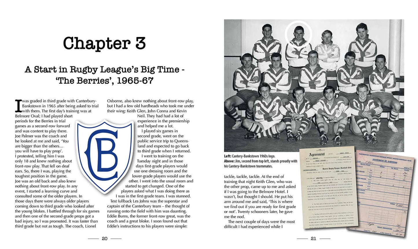 PRE ORDER - From Fullback to the Forwards – The Jim Hall Story