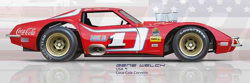 Gene Welch v Peter Crick - Grand National Sedan Poster