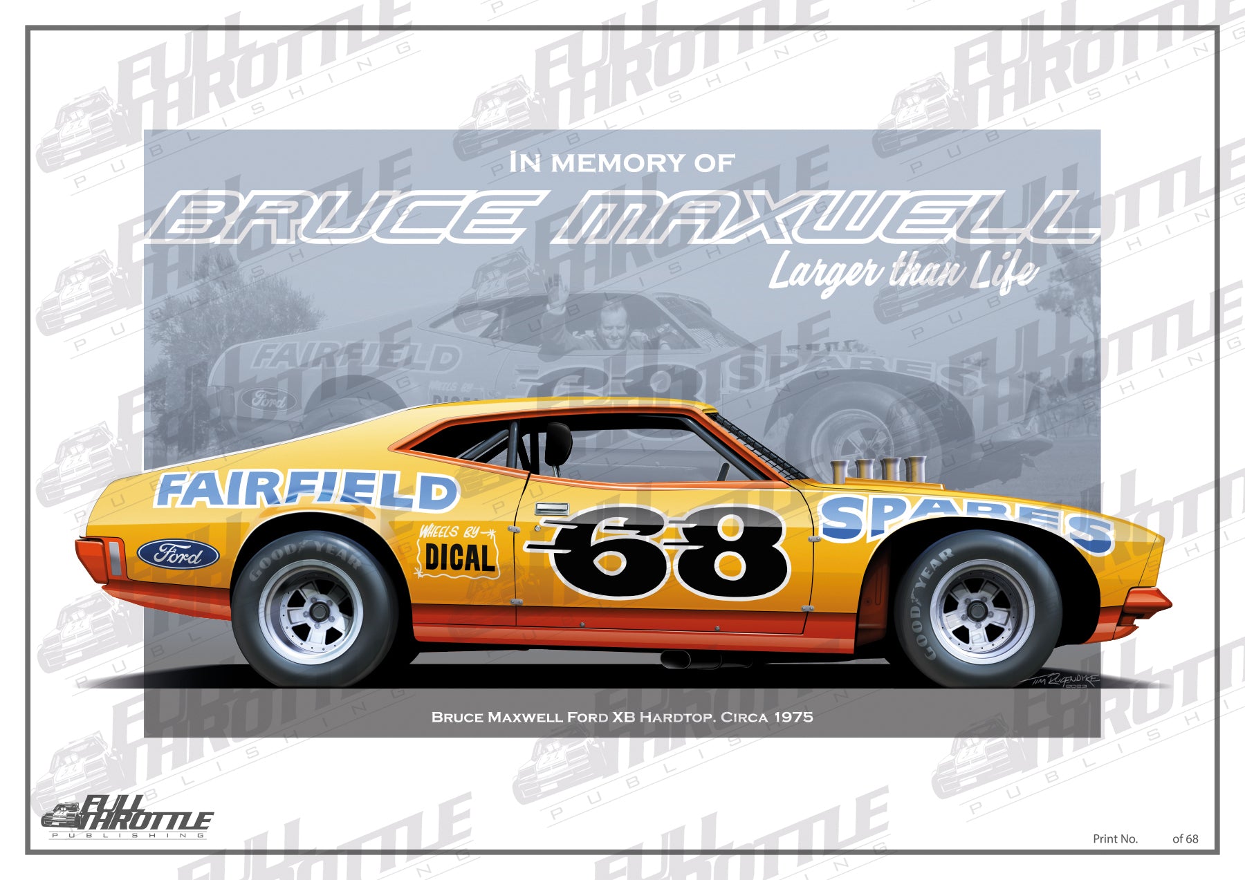 Bruce Maxwell - Larger Than Life Poster – Full Throttle Publishing