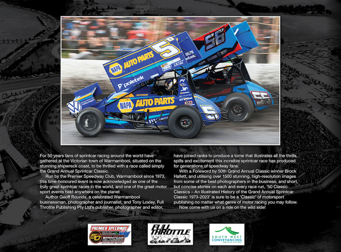PRE ORDER - 50 Classic Classics – The Illustrated History of the Grand Annual Sprintcar Classic 1973-2023 - Limited Edition