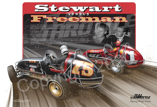 Stewart VS Freeman Racing Rivalries Series Poster
